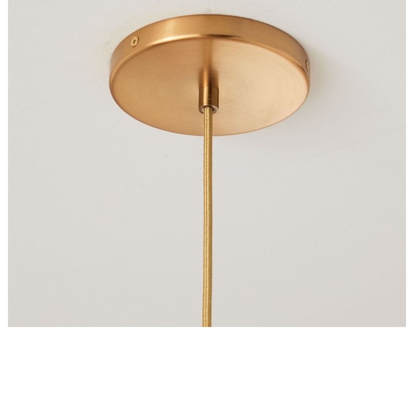 West Elm Gold Ceiling Light Fixture - Picture 1 of 10